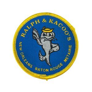 Vintage Ralph & Kacoo's Restaurant Advertising Souvenir Patch